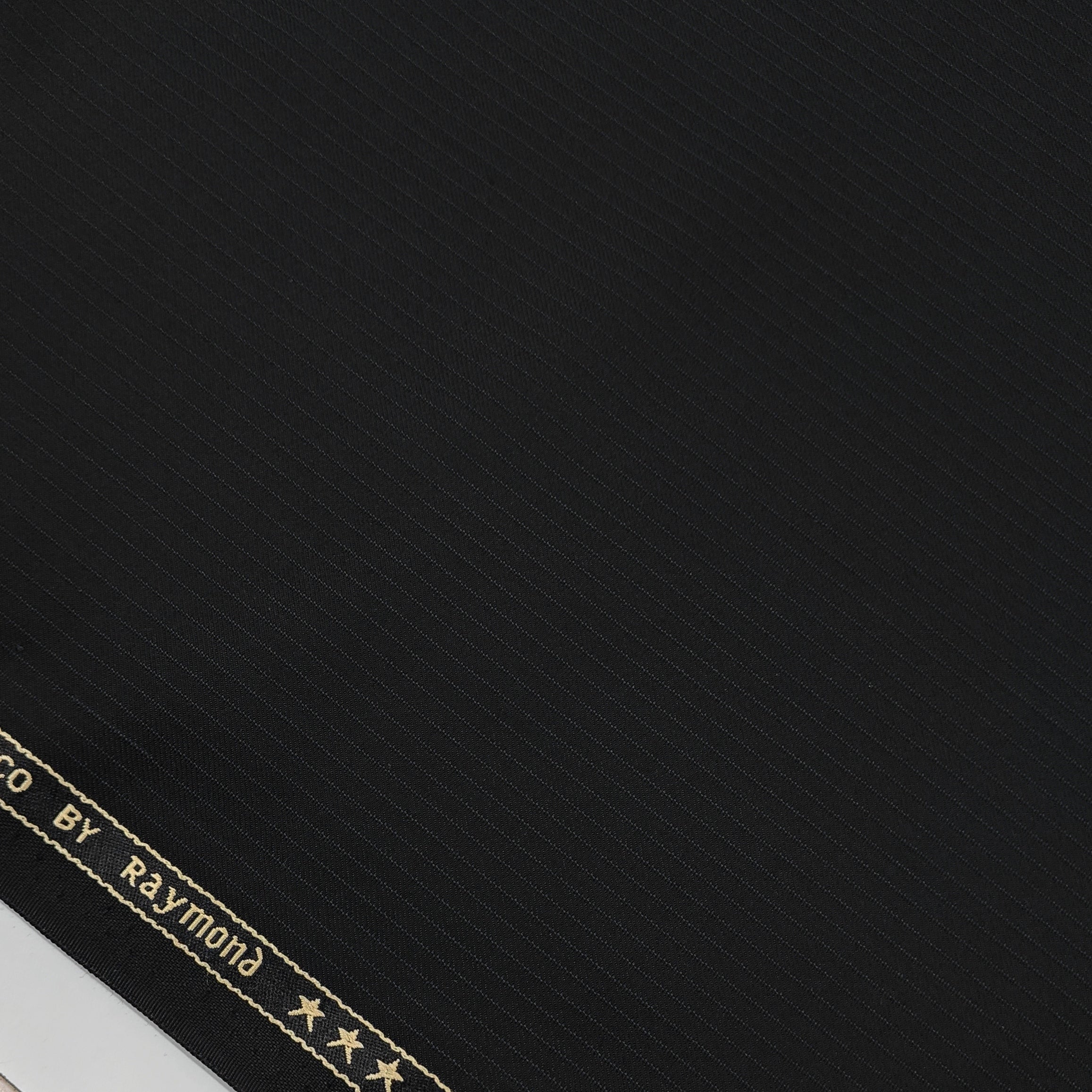 Trouser Fabric Raymond PV Pin Lining Colour Black